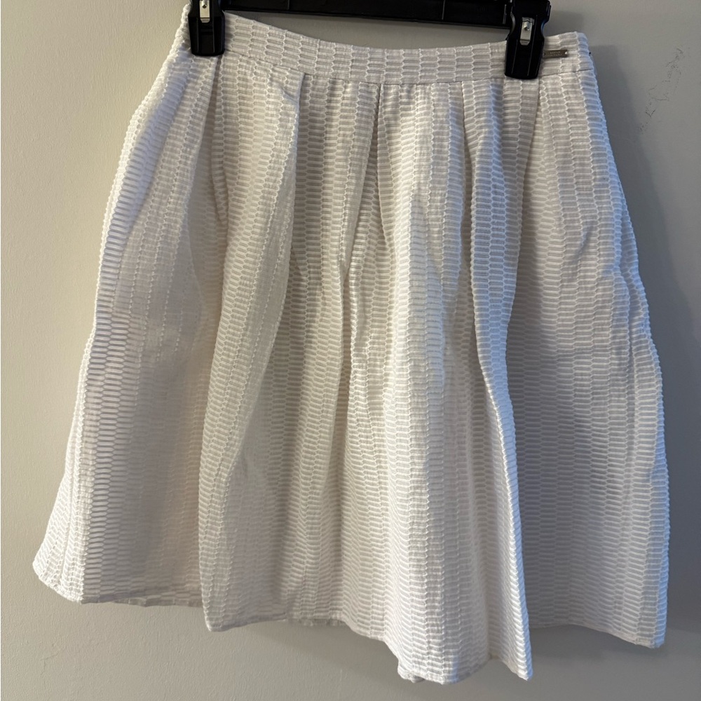 Armani Exchange White A-Line Skirt size4
